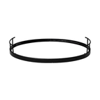 DecorBlack Oval Mirrored Tray - Dekor Butik