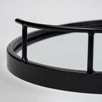 DecorBlack Oval Mirrored Tray - Dekor Butik