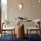 Dining ChairsBlush Solid Wood Dining Chair, Cream - Dekor Butik
