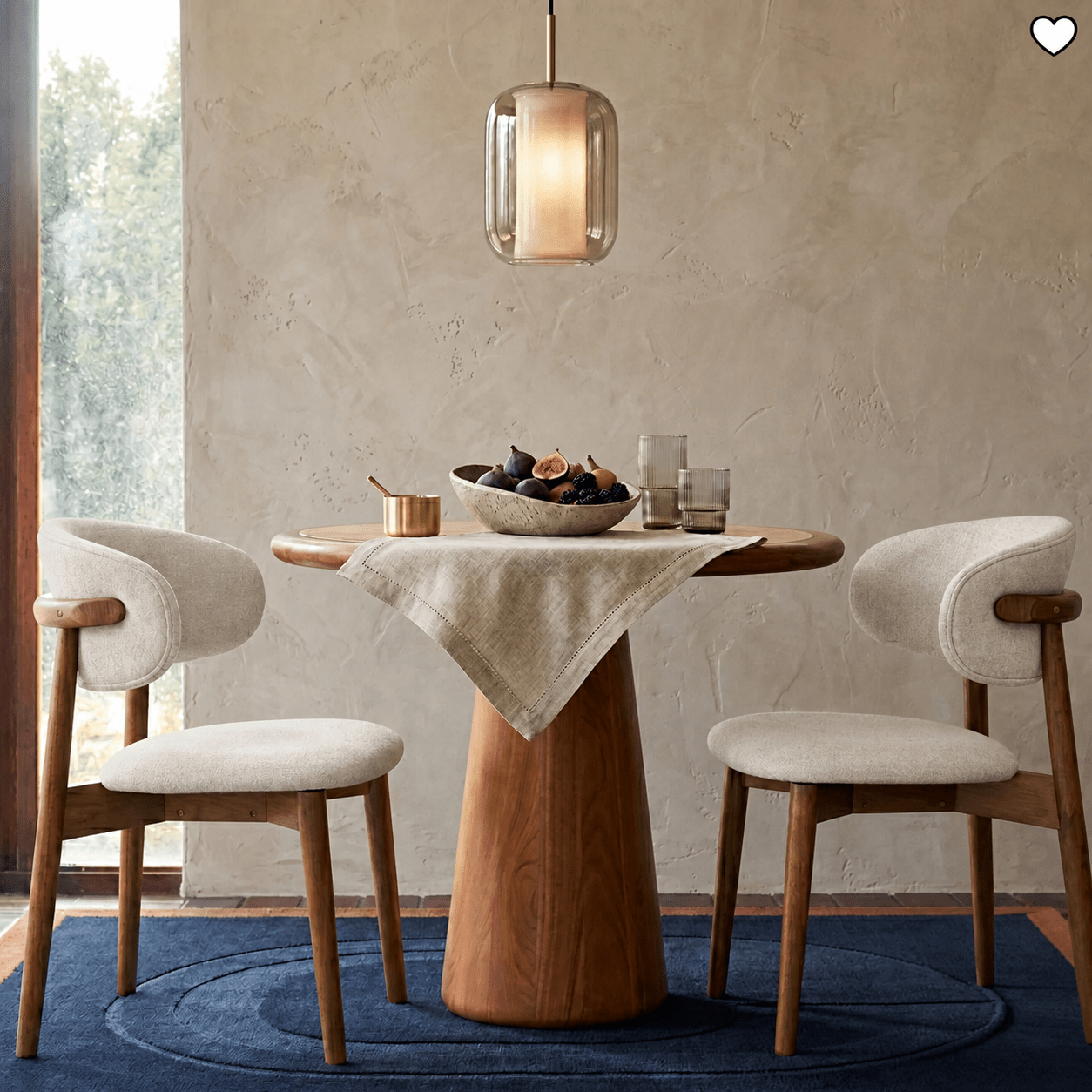 Dining ChairsBlush Solid Wood Dining Chair, Cream - Dekor Butik