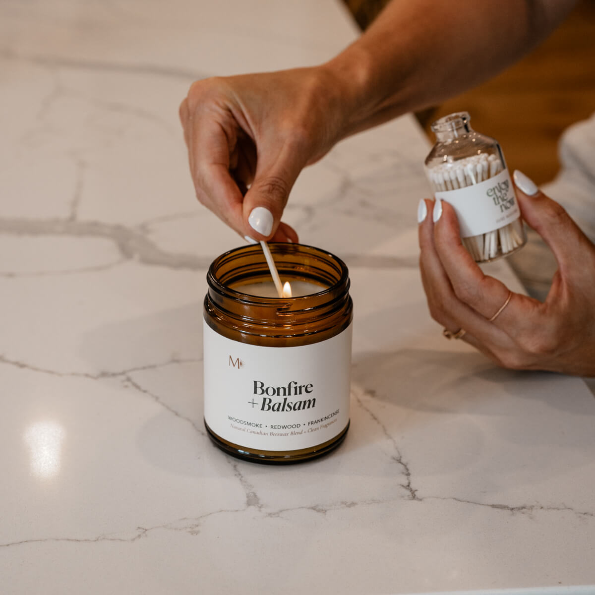 CandlesBonfire + Balsam Candle - Dekor Butik