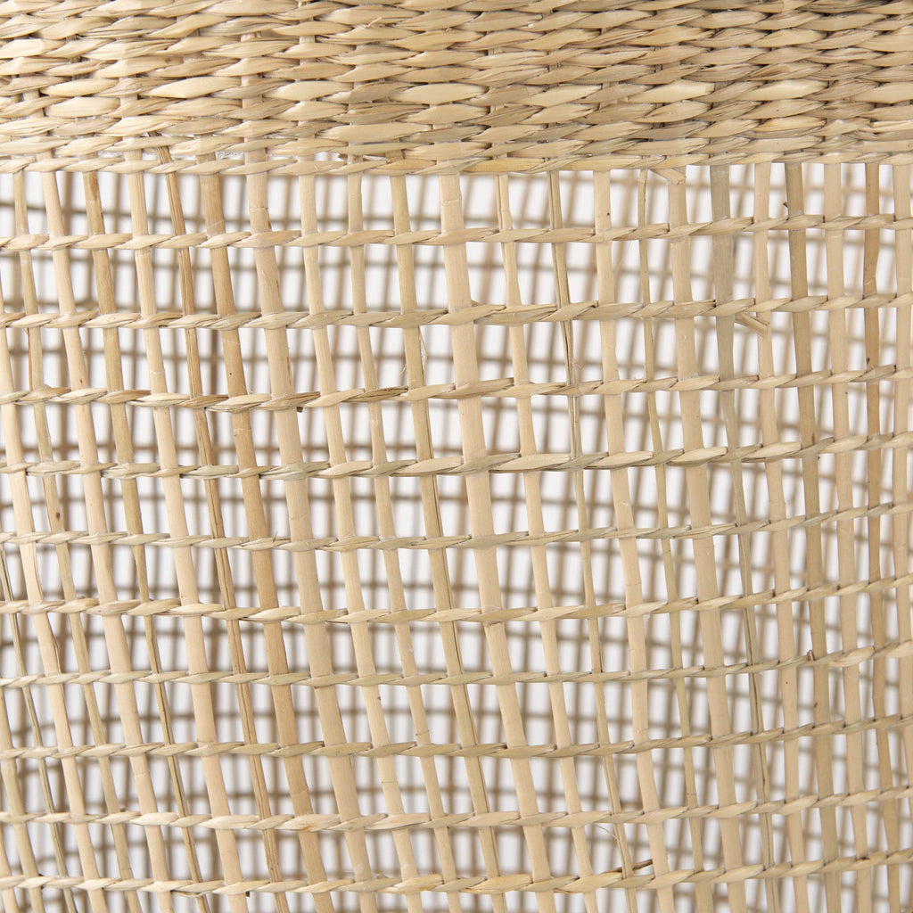 Bowie 19.7L x 19.7W x 19.7H (Set of 3) Medium Brown Seagrass Round Basket W/ Handles - Dekor Butik