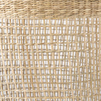 Bowie 19.7L x 19.7W x 19.7H (Set of 3) Medium Brown Seagrass Round Basket W/ Handles - Dekor Butik