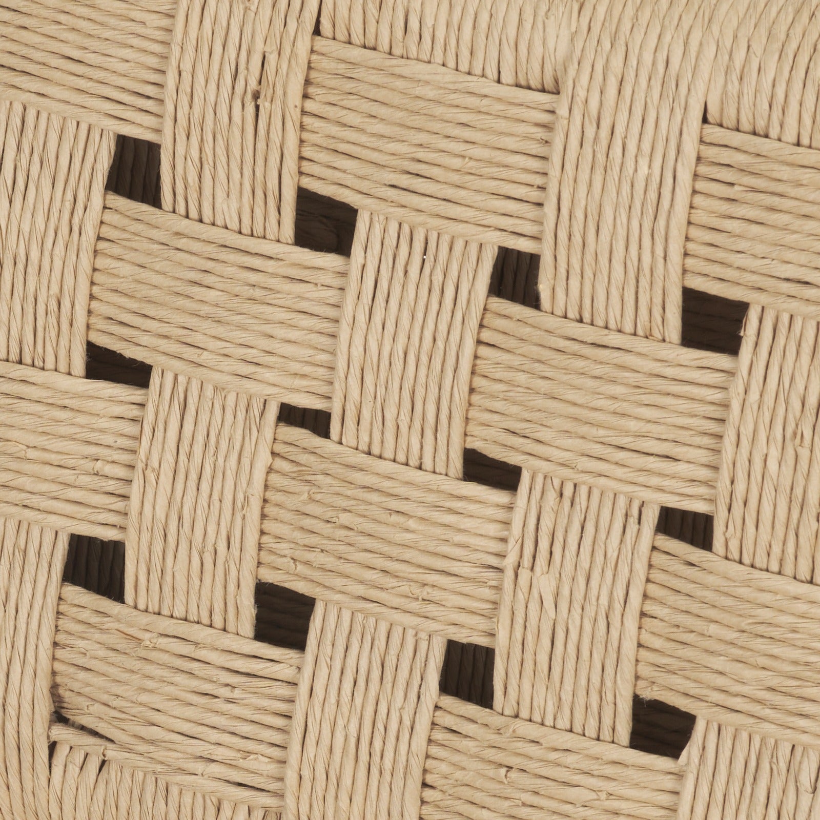 Brinley Woven Paper Rope w/ Brown Wood Frame Counter Stool - Dekor Butik