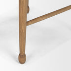 Brinley Woven Paper Rope w/ Brown Wood Frame Dining Chair - Dekor Butik