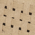 Brinley Woven Paper Rope w/ Brown Wood Frame Dining Chair - Dekor Butik