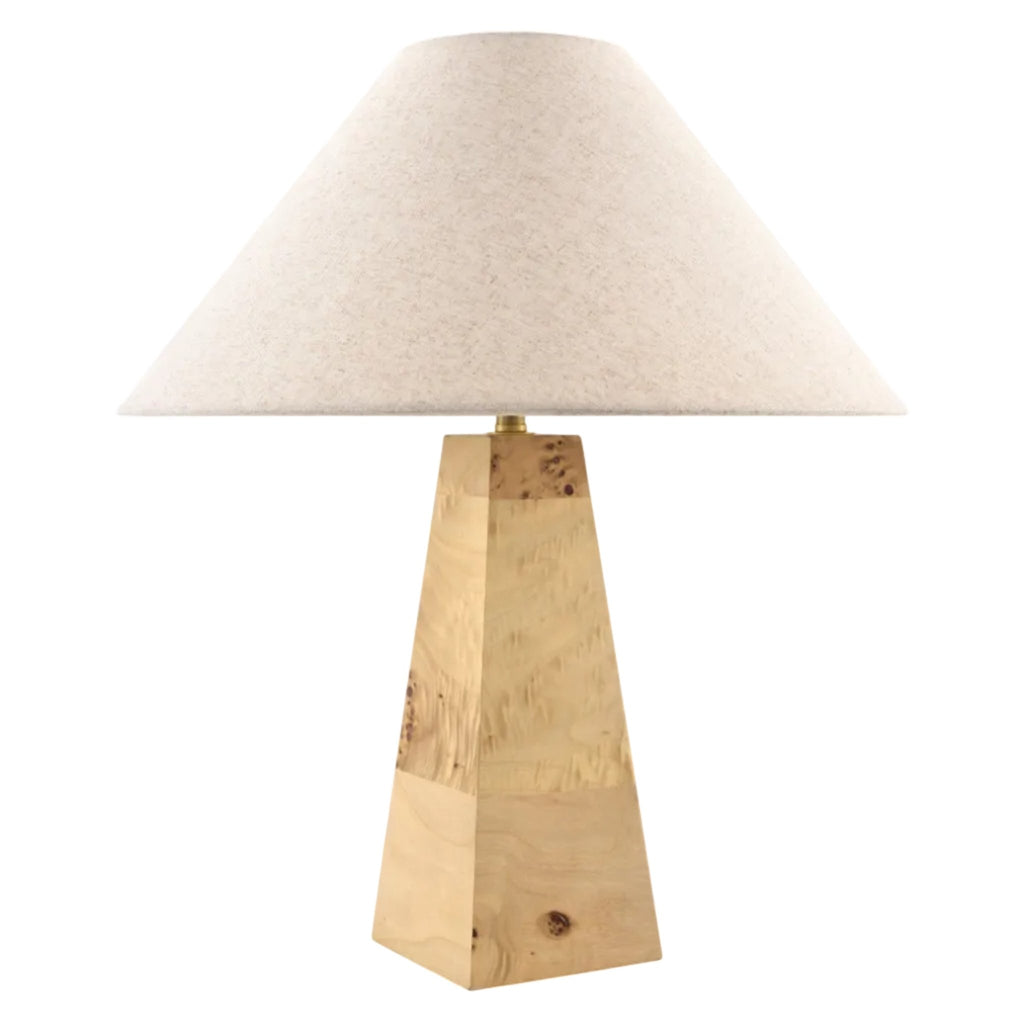 Table LampsBurlen Accent Table Lamp - Burled Wood - Dekor Butik