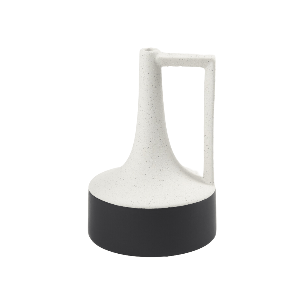 Vases & JarsBurton White And Black Ceramic Jug Vase - Dekor Butik