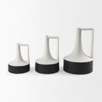 Vases & JarsBurton White And Black Ceramic Jug Vase - Dekor Butik