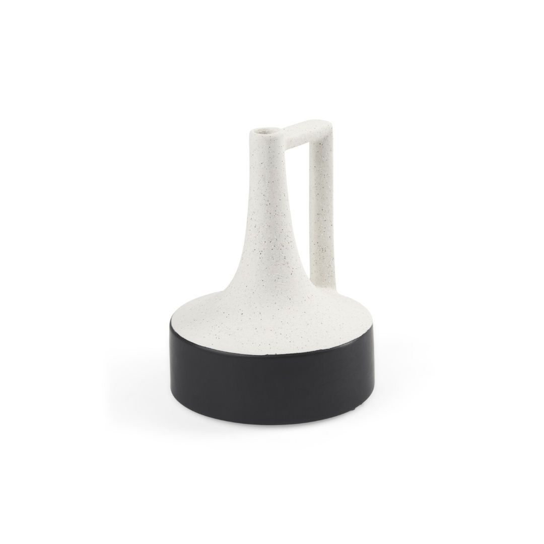 Vases & JarsBurton White And Black Ceramic Jug Vase - Dekor Butik