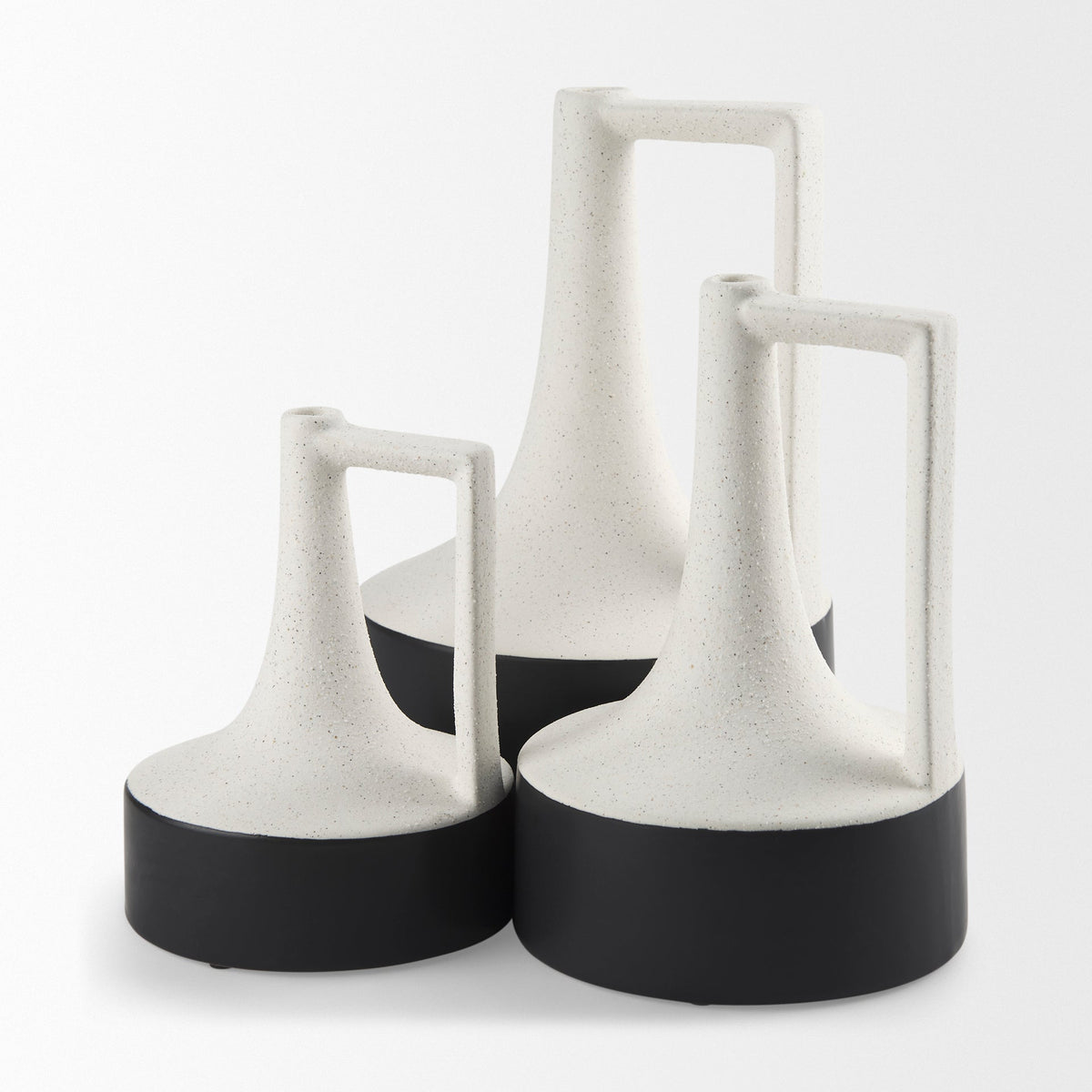Vases & JarsBurton White And Black Ceramic Jug Vase - Dekor Butik