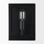 Cairn Matte Black Metal w/ Glass 1 - Light Wall Sconce - Dekor Butik