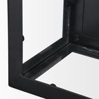 Cairn Matte Black Metal w/ Glass 1 - Light Wall Sconce - Dekor Butik