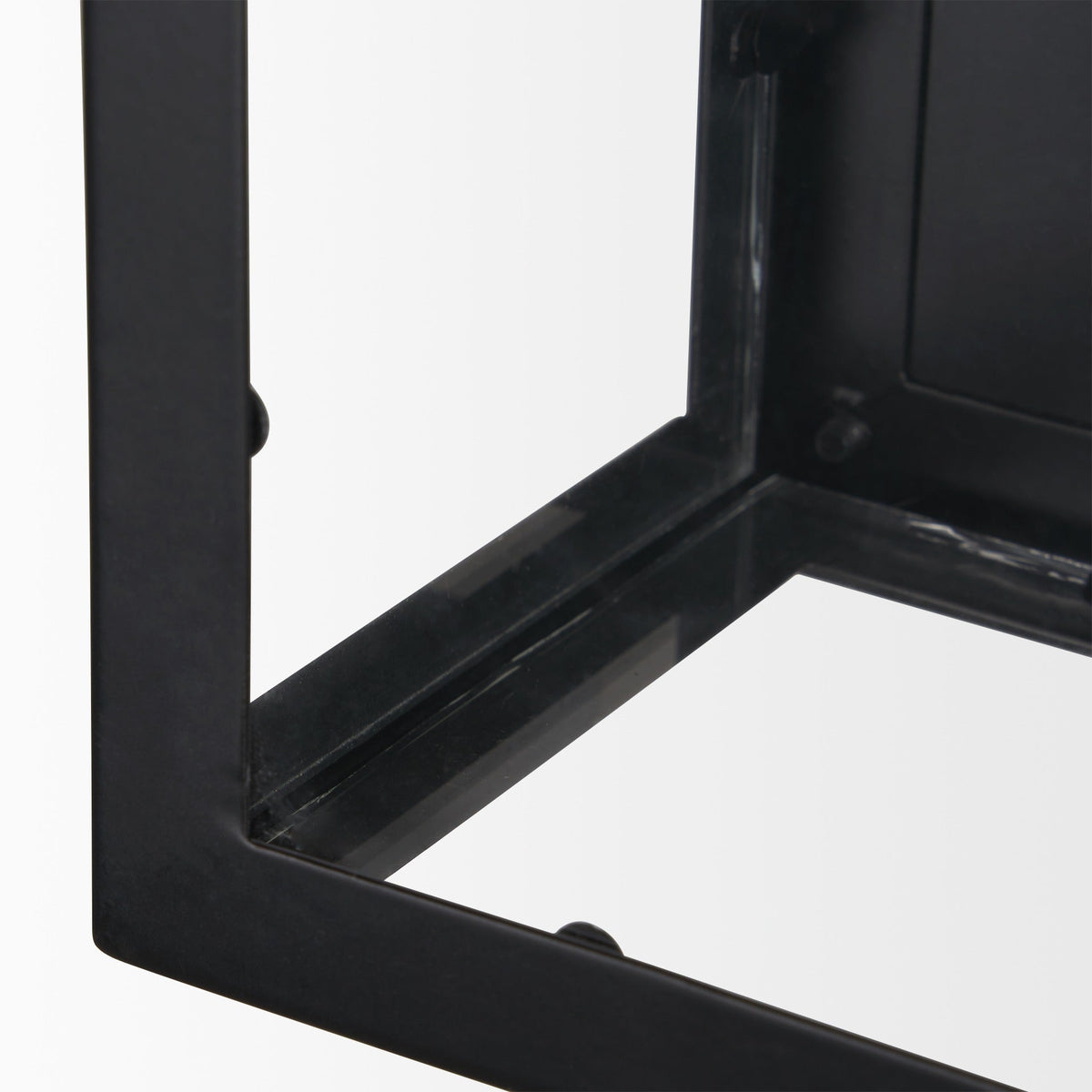 Cairn Matte Black Metal w/ Glass 1 - Light Wall Sconce - Dekor Butik