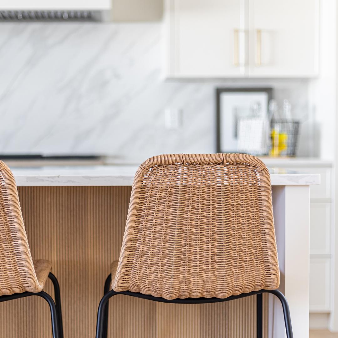 baseCalabria Stackable Counter Stool - Natural - Dekor Butik