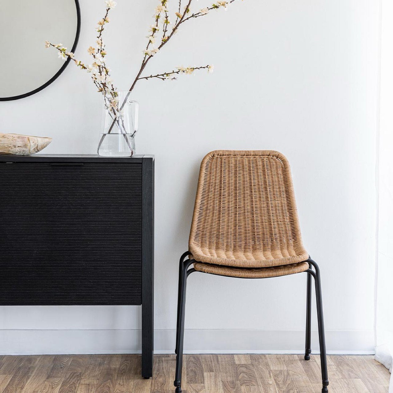 baseCalabria Stackable Dining Chair - Natural - Dekor Butik