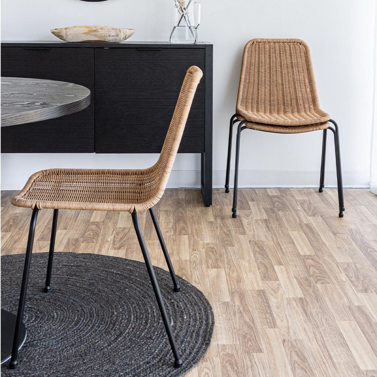 baseCalabria Stackable Dining Chair - Natural - Dekor Butik