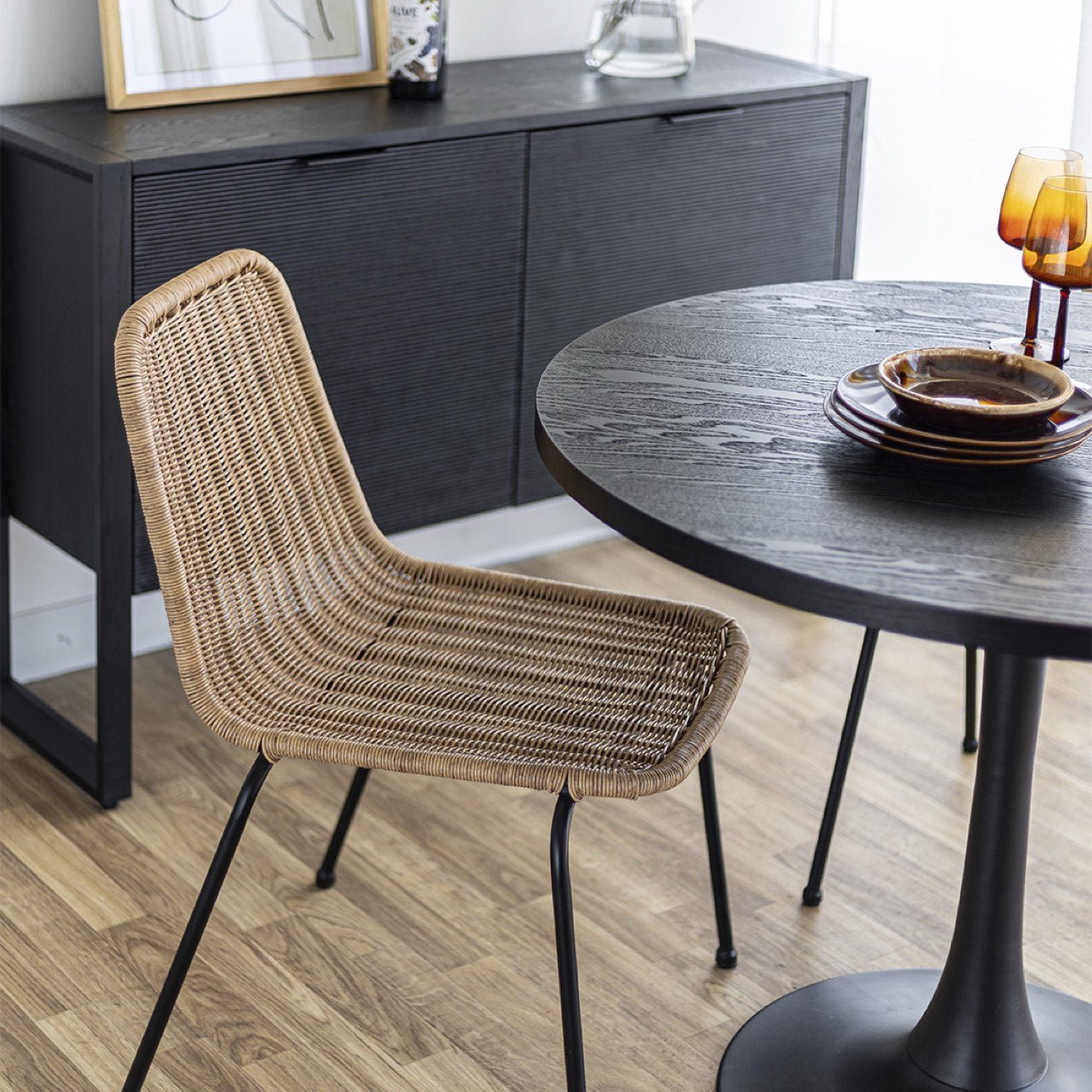 baseCalabria Stackable Dining Chair - Natural - Dekor Butik