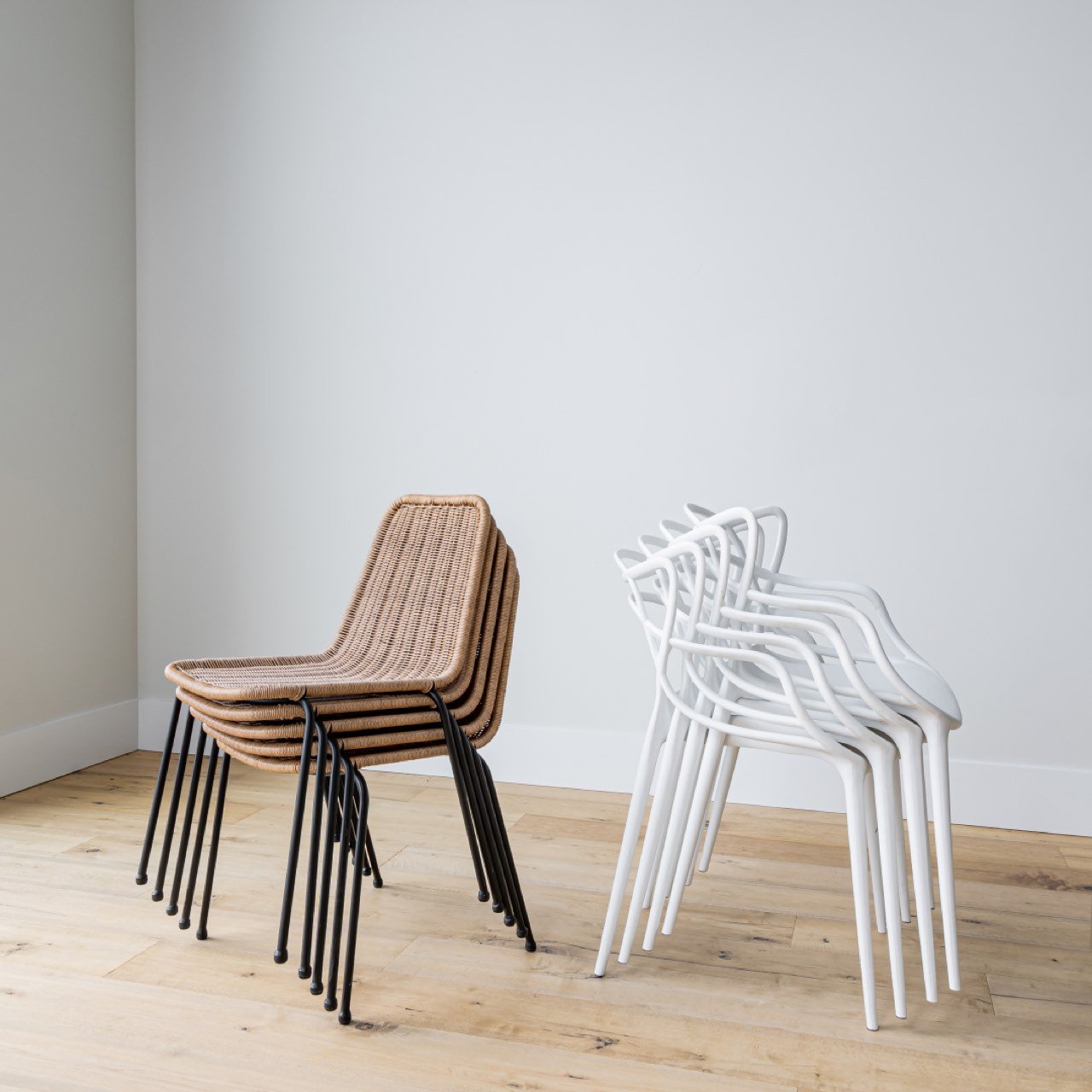 baseCalabria Stackable Dining Chair - Natural - Dekor Butik