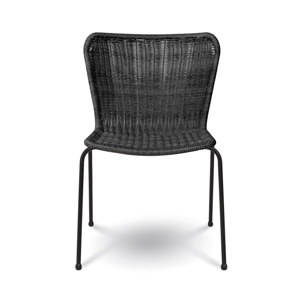 baseCalabria Wave Stackable Dining Chair - Black - Dekor Butik