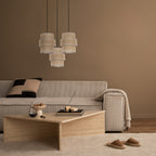 CALISTO JUTE 3 - Light Suspension Pendant for Dining Tables, Stairwells & High Ceilings - Dekor Butik