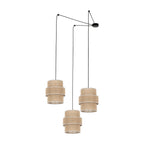 CALISTO JUTE 3 - Light Suspension Pendant for Dining Tables, Stairwells & High Ceilings - Dekor Butik