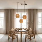 CALISTO JUTE 3 - Light Suspension Pendant for Dining Tables, Stairwells & High Ceilings - Dekor Butik