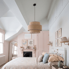 CALISTO JUTE Large Scandinavian Pendant Light for Bedroom, Living Room & Warm Natural Interiors - Dekor Butik