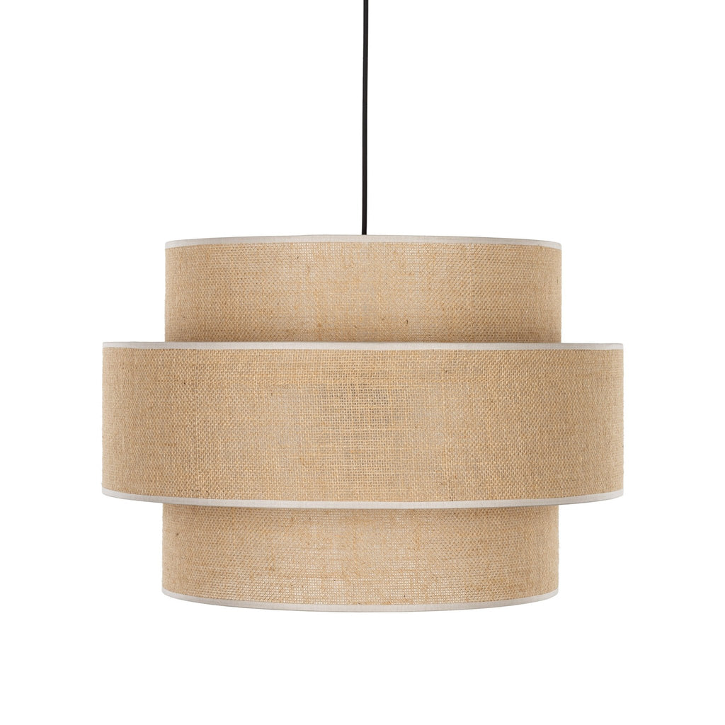 CALISTO JUTE Large Scandinavian Pendant Light for Bedroom, Living Room & Warm Natural Interiors - Dekor Butik
