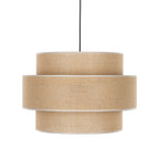 CALISTO JUTE Large Scandinavian Pendant Light for Bedroom, Living Room & Warm Natural Interiors - Dekor Butik