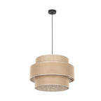 CALISTO JUTE Large Scandinavian Pendant Light for Bedroom, Living Room & Warm Natural Interiors - Dekor Butik