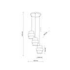 CALISTO JUTE Natural Pendant Lamp 3 - Dekor Butik