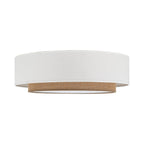 CALISTO JUTE Scandinavian Flush Mount Ceiling Light for Bedroom, Hallway & Living Room - Dekor Butik