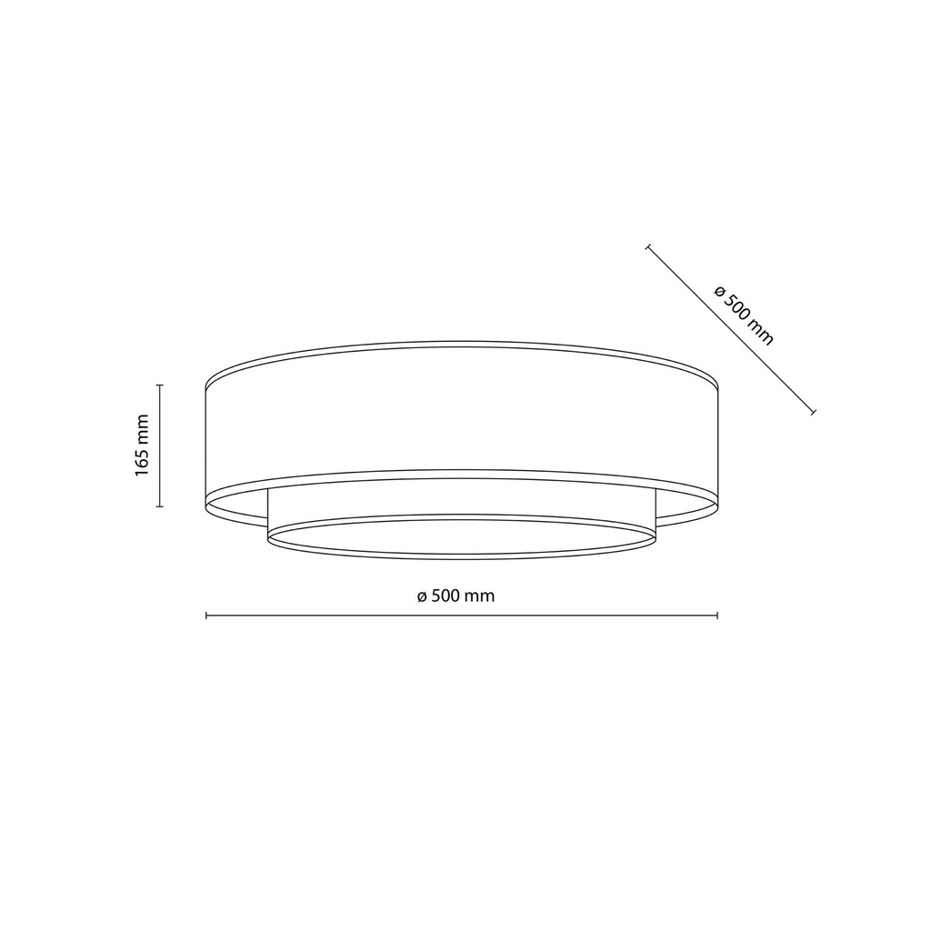 CALISTO JUTE Scandinavian Flush Mount Ceiling Light for Bedroom, Hallway & Living Room - Dekor Butik