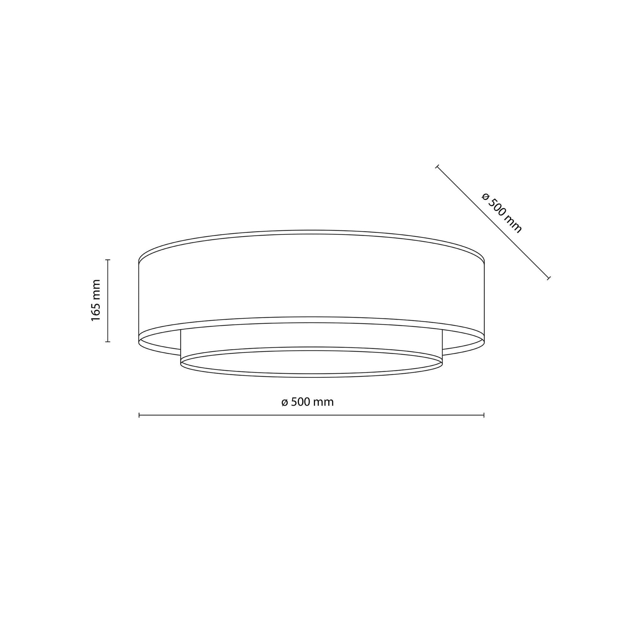 CALISTO JUTE Scandinavian Flush Mount Ceiling Light for Bedroom, Hallway & Living Room - Dekor Butik