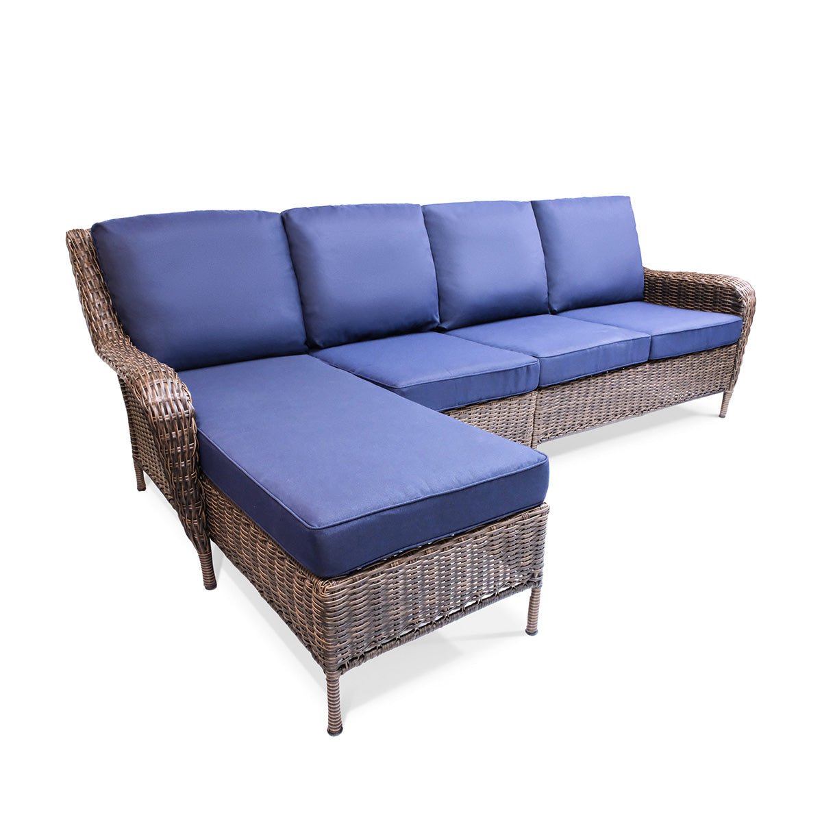 Sectional SetCambridge 3 - Piece Wicker Outdoor Left Arm Chaise Sectional - Dekor Butik