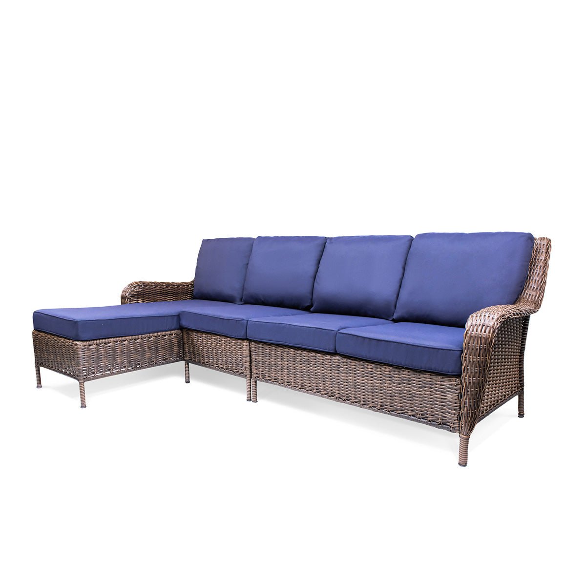 Sectional SetCambridge 3 - Piece Wicker Outdoor Left Arm Chaise Sectional - Dekor Butik