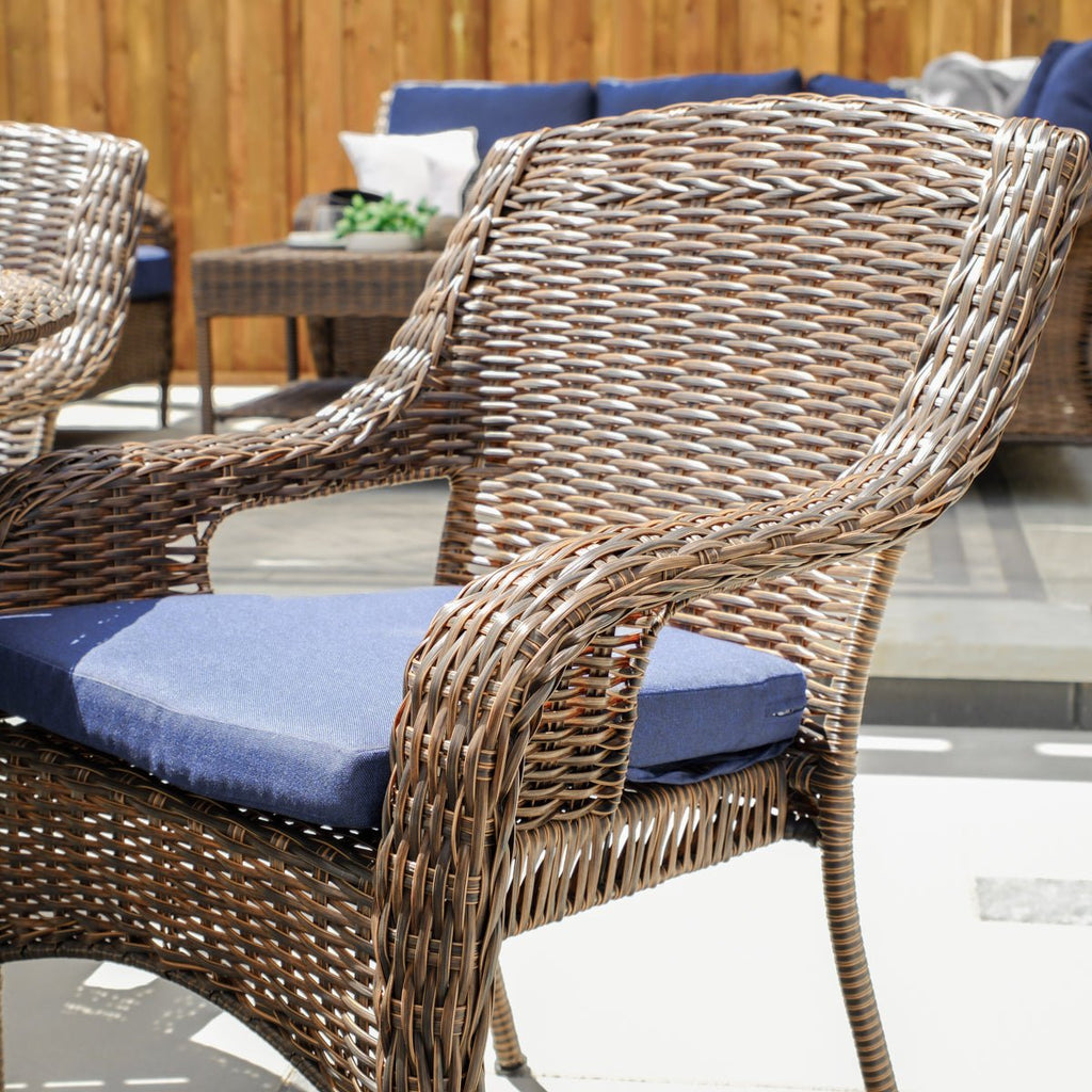 Cambridge 5 - Piece Outdoor Wicker Dining Set - Dekor Butik