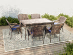 Cambridge 7 - Piece Outdoor Wicker Dining Set - Dekor Butik