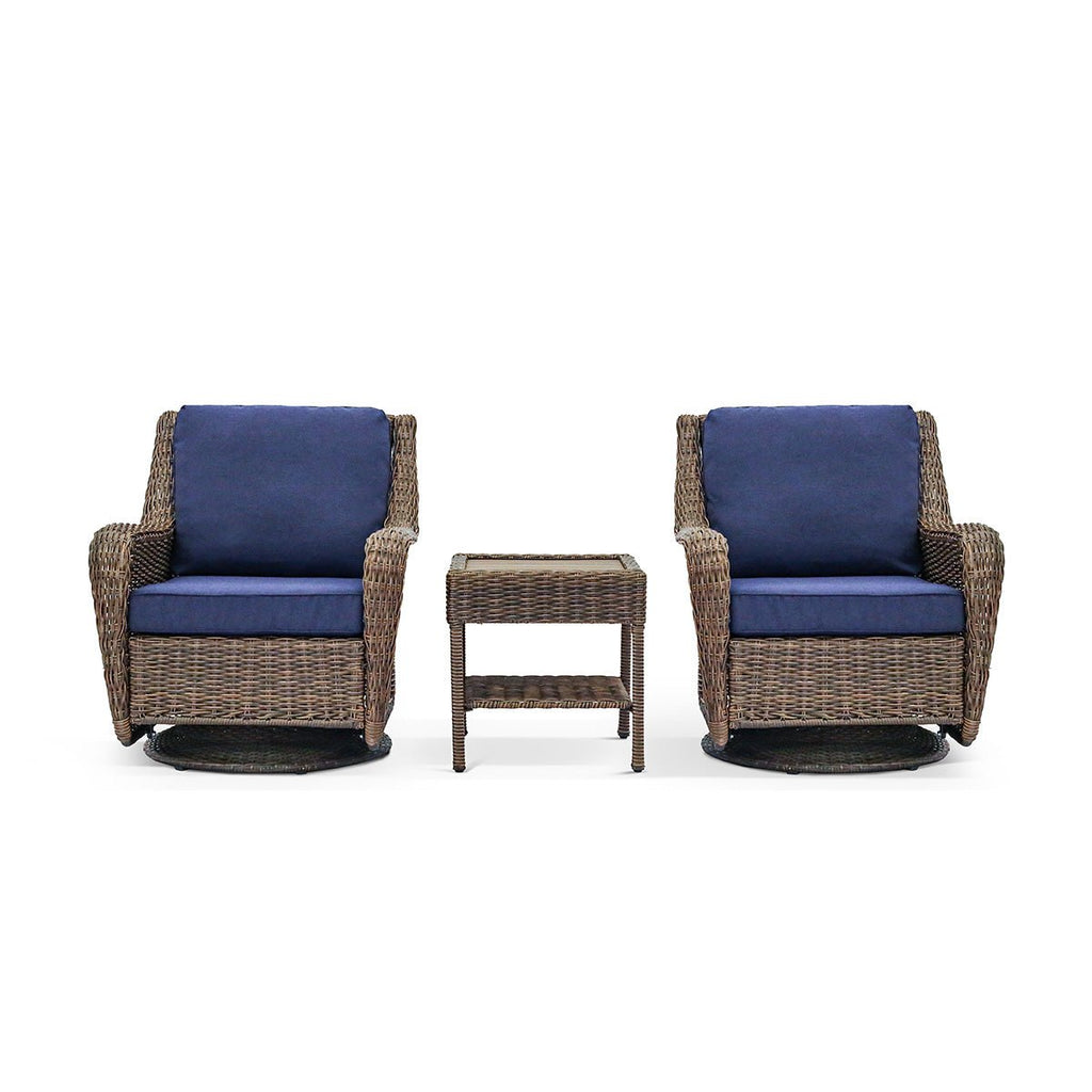 Cambridge Swivel Chair Bistro Set - Dekor Butik