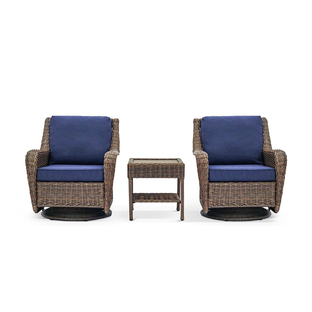 Cambridge Swivel Chair Bistro Set - Dekor Butik