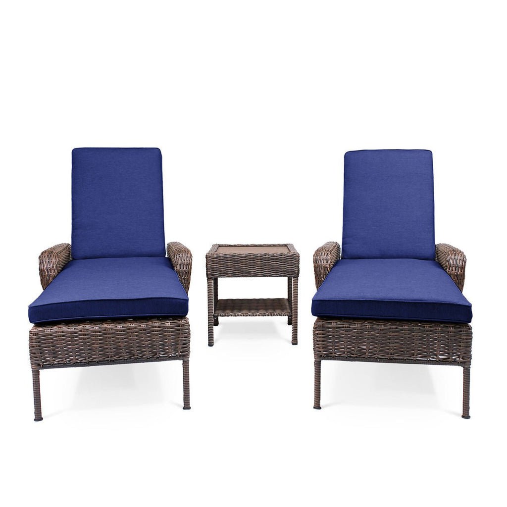 conversationalCambridge Wicker Outdoor Chaise Lounge Set - Dekor Butik