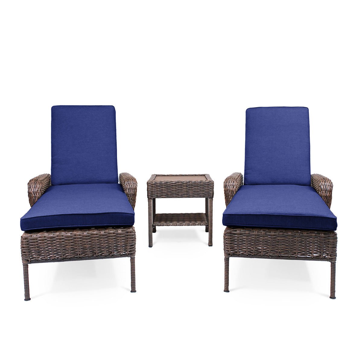 conversationalCambridge Wicker Outdoor Chaise Lounge Set - Dekor Butik