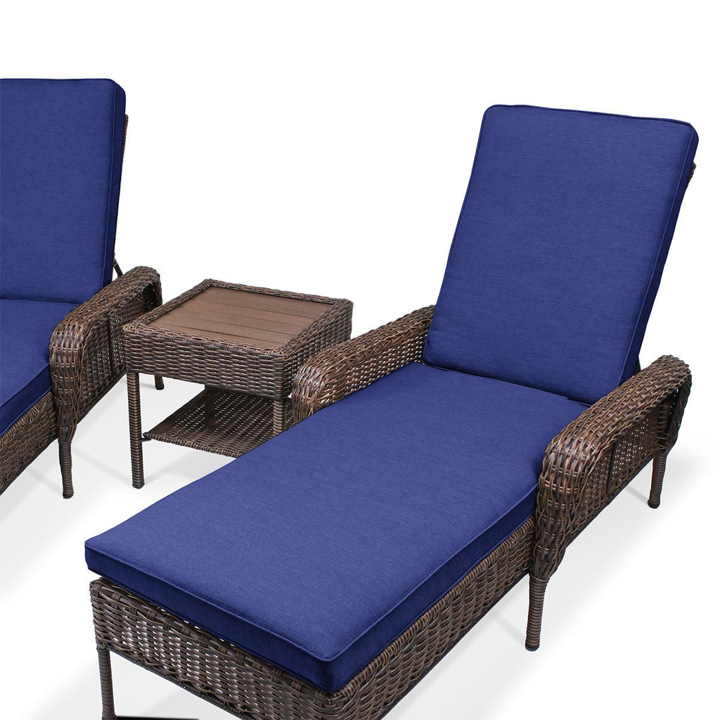 conversationalCambridge Wicker Outdoor Chaise Lounge Set - Dekor Butik