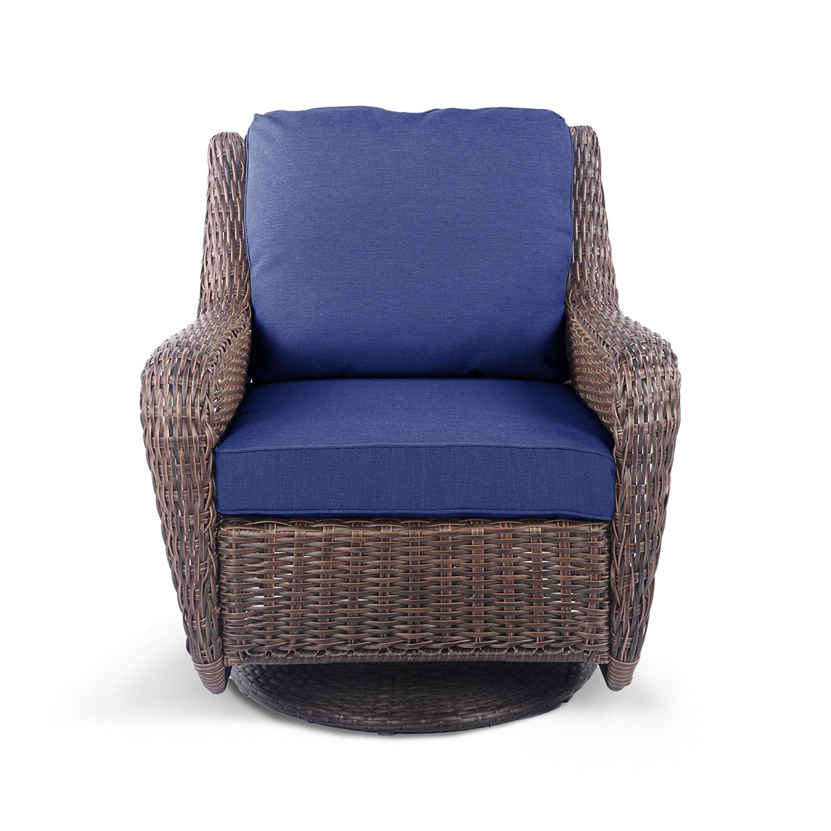 conversationalCambridge Wicker Outdoor Swivel Glider Chair - Dekor Butik