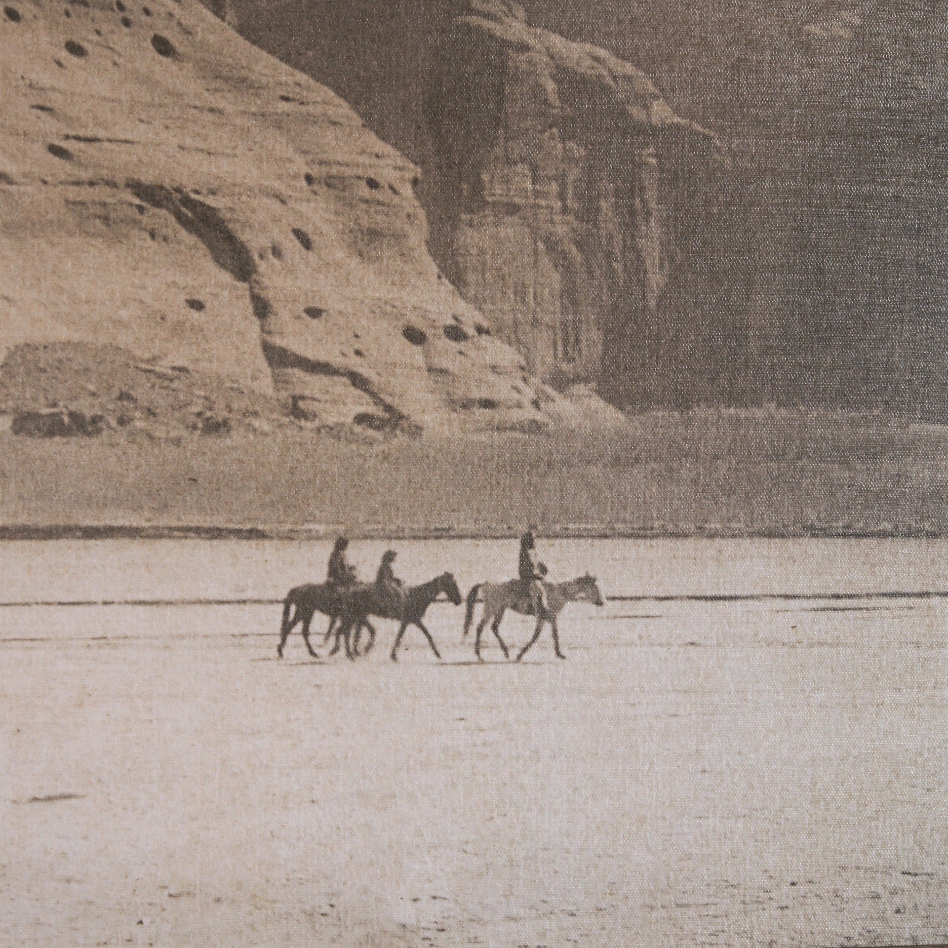 Canyon de Chelly by Edward Sheriff Curtis Hand Embelished Framed Photo Art Print Matted under Glass - Dekor Butik