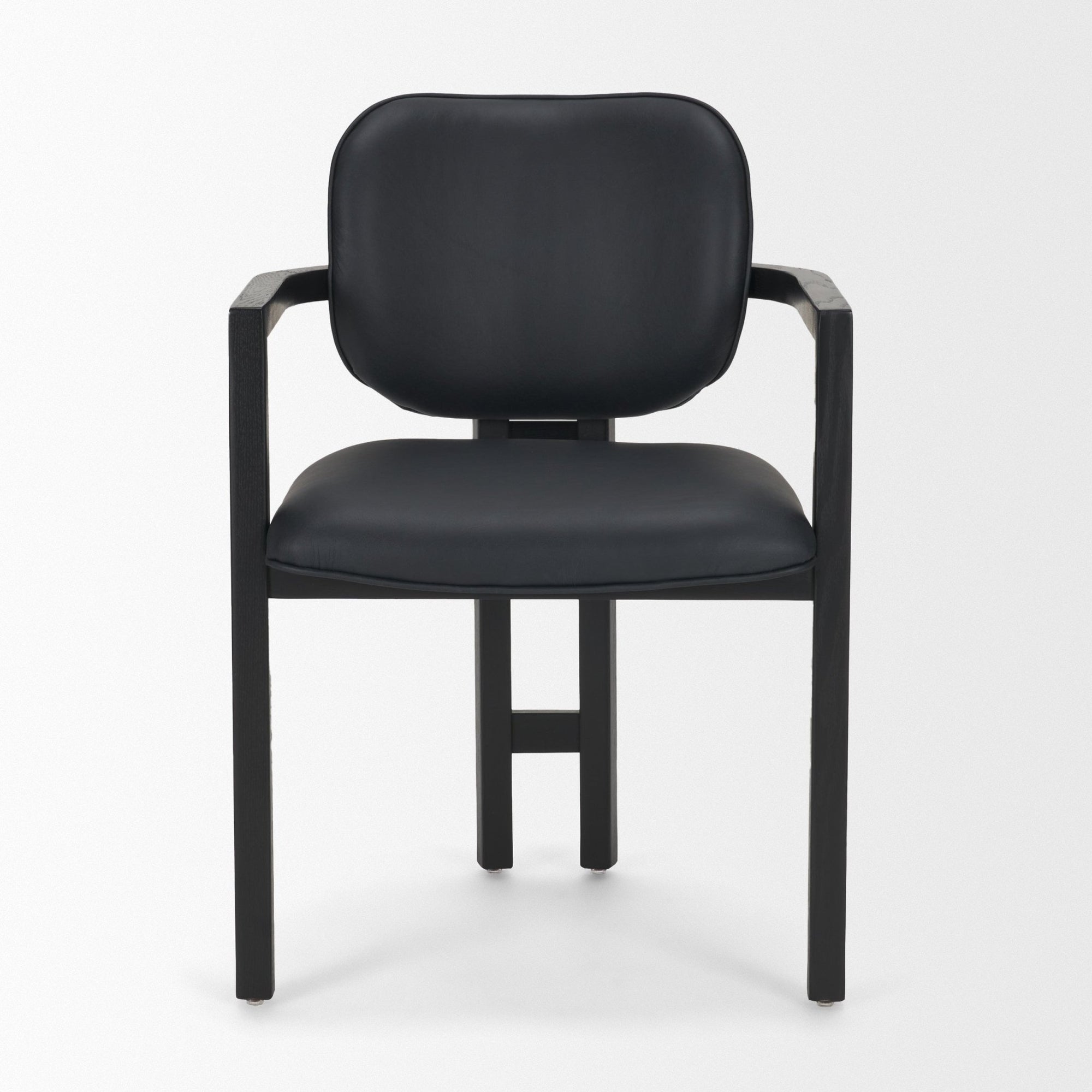 Carlisle Leather Tripod Dining Armchair - 2 Colors - Dekor Butik