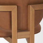 Carlisle Leather Tripod Dining Armchair - 2 Colors - Dekor Butik