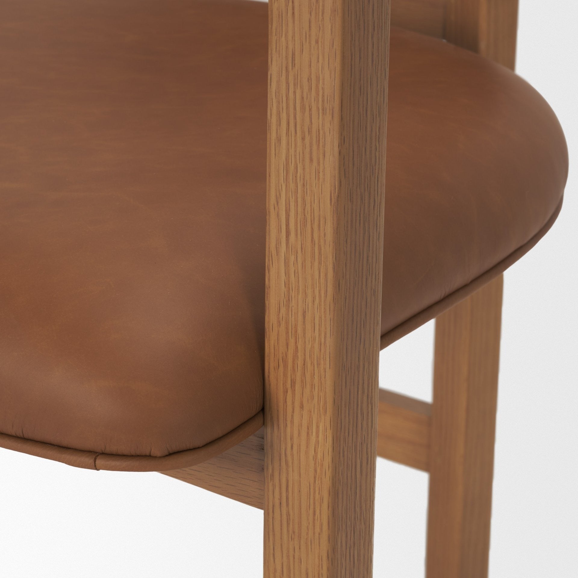 Carlisle Leather Tripod Dining Armchair - 2 Colors - Dekor Butik
