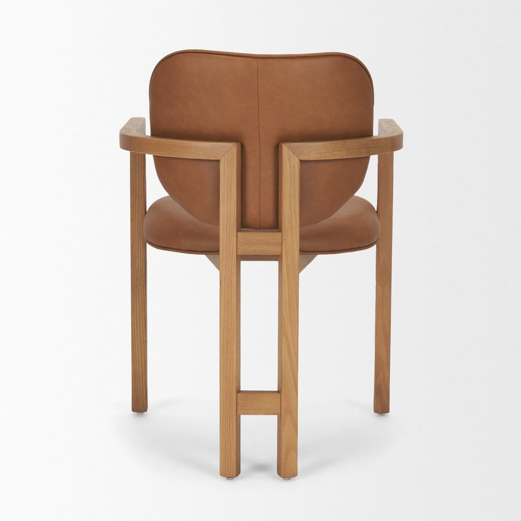 Carlisle Leather Tripod Dining Armchair - 2 Colors - Dekor Butik